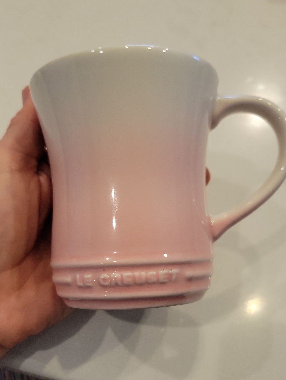 Le Creuset Ombre Chiffon Pink Tea Mug